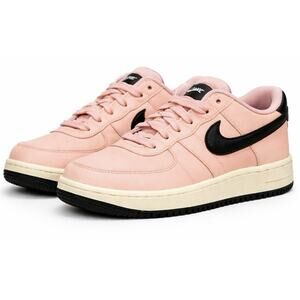Nike Air Force 1 Low Pink Black Youth 3Y Women 4.5-5 AF1 Leather Sneakers